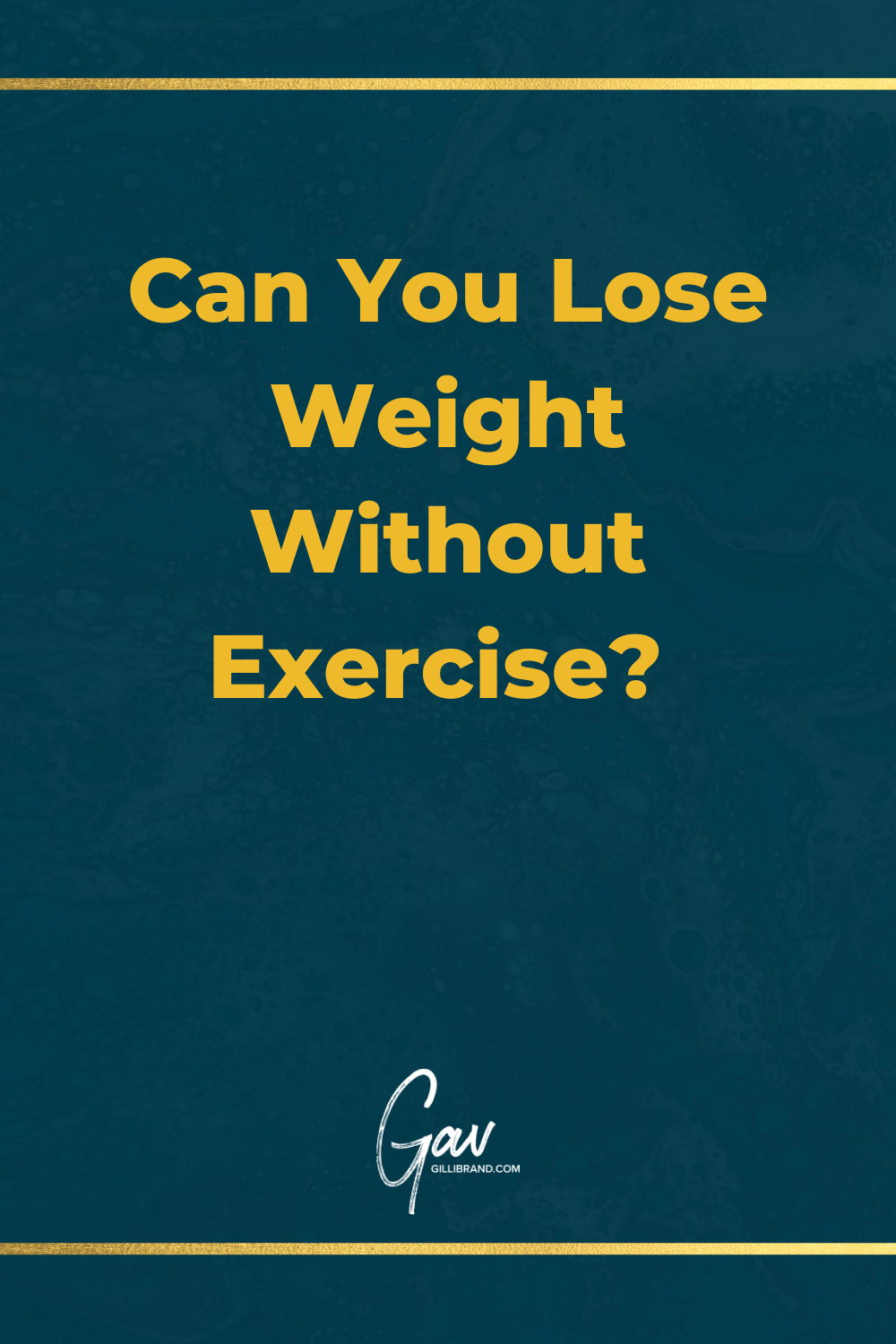 Featured image for “Can you lose weight without exercise?”